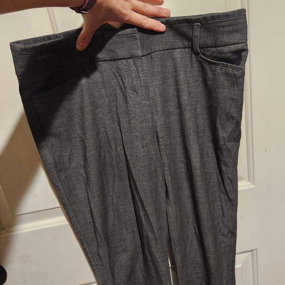 Express Columnist Barely Boot Gray Pants Office Work 4S - Picture 12 of 13